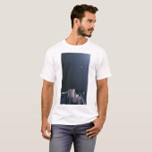 Bergen in de nacht t-shirt (Voorkant volledig)