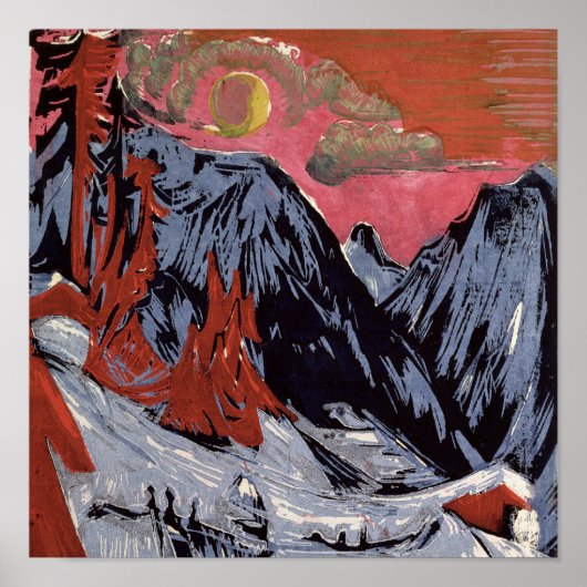 Bergen in de winter 1919 poster (Voorkant)