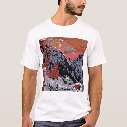 Bergen in de winter 1919 t-shirt (Voorkant)