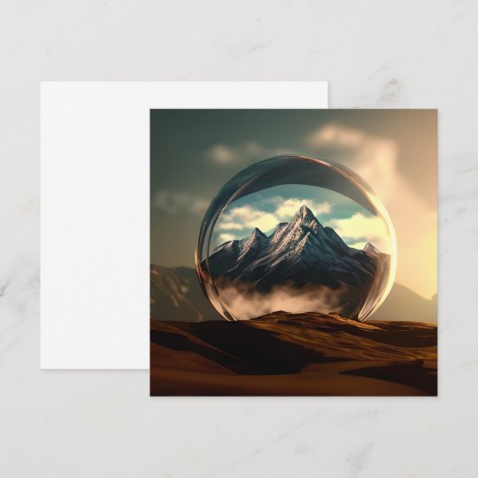 Bergen in een Bubble Wereldbol (Voorkant / Achterkant)