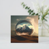 Bergen in een Bubble Wereldbol (Staand voorkant)