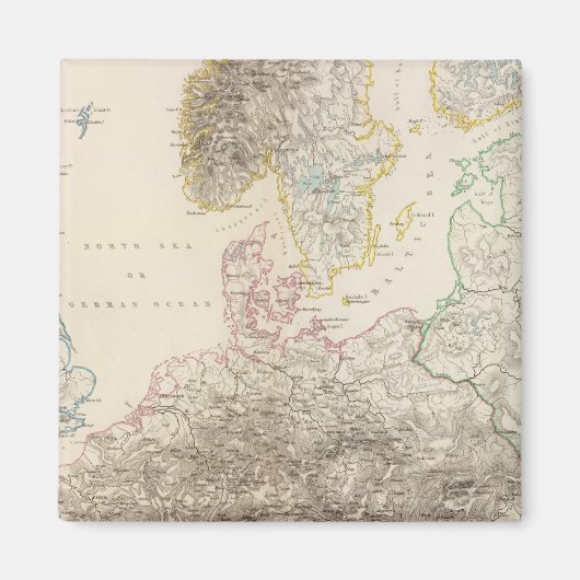 Bergen in Europa Magneet (Voorkant)