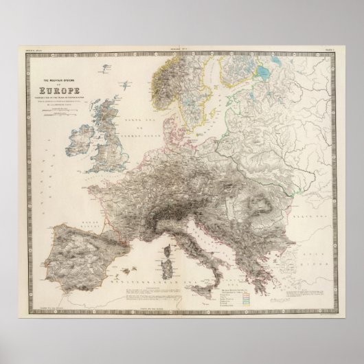 Bergen in Europa Poster (Voorkant)