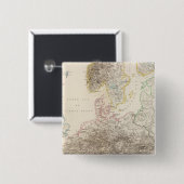 Bergen in Europa Vierkante Button 5,1 Cm (Voorkant /achterkant)