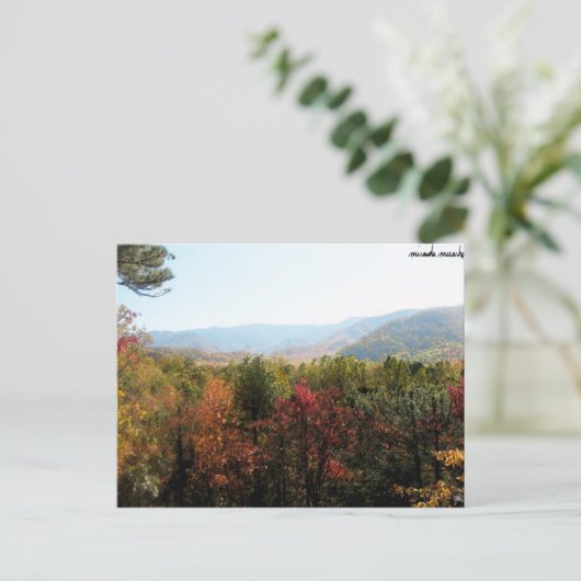 Bergen in het Briefkaart van de Herfst (Staand voorkant)