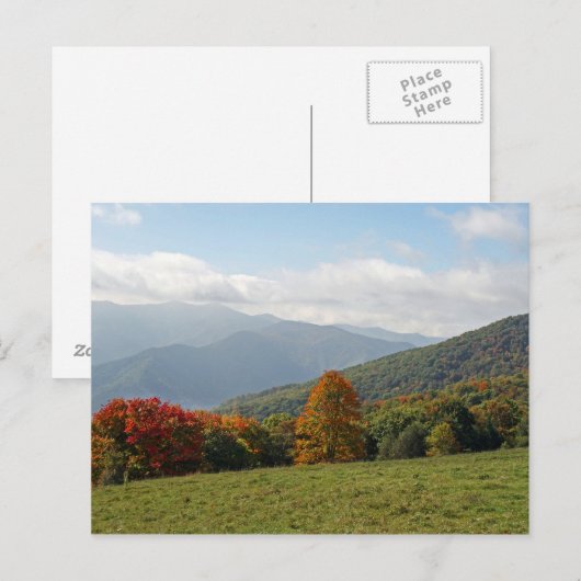 Bergen in het najaar briefkaart (Voorkant / Achterkant)