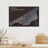 Bergen in het noordoosten van Georgië Poster (Keuken)