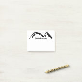 Bergen in het zwart post-it® notes (Op bureau)