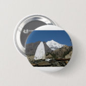 Bergen in Nepal Ronde Button 5,7 Cm (Voorkant /achterkant)