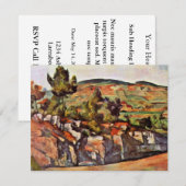 bergen in provence van Paul Cézanne Kaart (Voorkant / Achterkant)