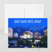 Bergen in Salt Lake City Utah Briefkaart (Voorkant / Achterkant)