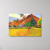 'Bergen in Tahiti' - Paul Gauguin Canvas Afdruk (Voorkant)