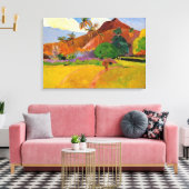 'Bergen in Tahiti' - Paul Gauguin Canvas Afdruk (Insitu (Woonkamer))