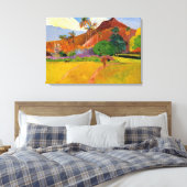 'Bergen in Tahiti' - Paul Gauguin Canvas Afdruk (Insitu (Slaapkamer))