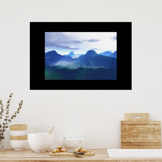 Bergen in vrede poster (Keuken)