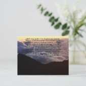 Bergen in wolken briefkaart (Staand voorkant)