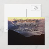 Bergen in wolken briefkaart (Voorkant / Achterkant)