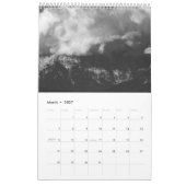 Bergen in zwart-wit fotokalender kalender (Mar 2027)