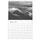 Bergen in zwart-wit fotokalender kalender (Feb 2027)