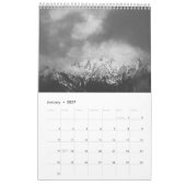 Bergen in zwart-wit fotokalender kalender (Jan 2027)