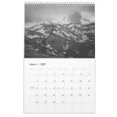 Bergen in zwart-wit v2 fotokalender kalender (Mar 2027)