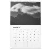 Bergen in zwart-wit v3 fotokalender kalender (Feb 2027)