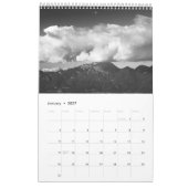 Bergen in zwart-wit v3 fotokalender kalender (Jan 2027)