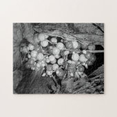 Bergen in zwarte en witte Natuur Legpuzzel (Horizontaal)