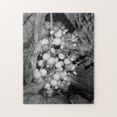 Bergen in zwarte en witte Natuur Legpuzzel (Verticaal)