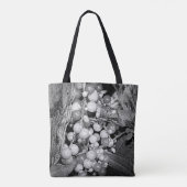 Bergen in zwarte en witte Natuur Tote Bag (Achterkant)