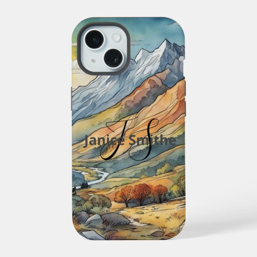 Bergen iPhone 15 Case (Achterkant)