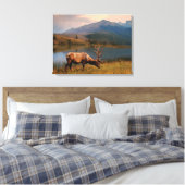 Bergen | Jacques Mountain Range Alberta Canada Canvas Afdruk (Insitu (Slaapkamer))
