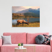 Bergen | Jacques Mountain Range Alberta Canada Canvas Afdruk (Insitu (Woonkamer))