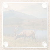 Bergen | Jacques Mountain Range Alberta Canada Glazen Onderzetter (Achterkant)