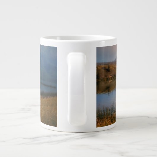 Bergen | Jacques Mountain Range Alberta Canada Grote Koffiekop (Achterkant)