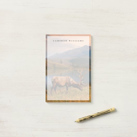 Bergen | Jacques Mountain Range Alberta Canada Post-it® Notes (Op bureau)