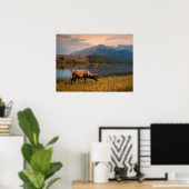 Bergen | Jacques Mountain Range Alberta Canada Poster (Thuiskantoor)