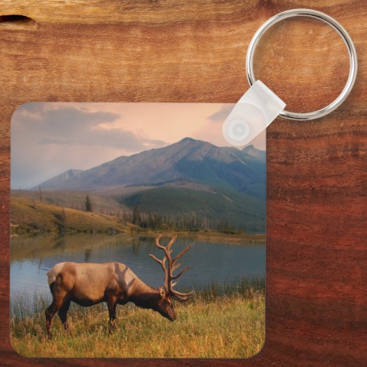 Bergen | Jacques Mountain Range Alberta Canada Sleutelhanger (Achterkant)