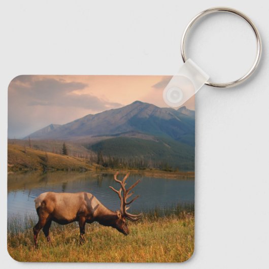 Bergen | Jacques Mountain Range Alberta Canada Sleutelhanger (Achterkant)