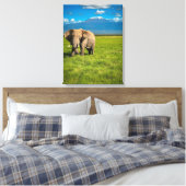 Bergen | Kilimanjaro Tanzania, Afrika Canvas Afdruk (Insitu (Slaapkamer))