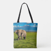 Bergen | Kilimanjaro Tanzania, Afrika Tote Bag (Achterkant)