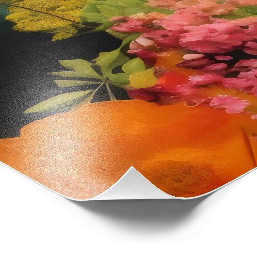 Bergen kleurrijke collage foto afdruk (Hoek)