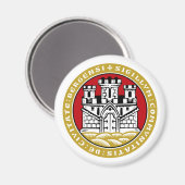 Bergen komm, Noorwegen Magneet (Voorkant / Achterkant)