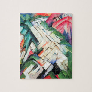 Bergen (Landschap) door Franz Marc, Vintage Kunst Legpuzzel