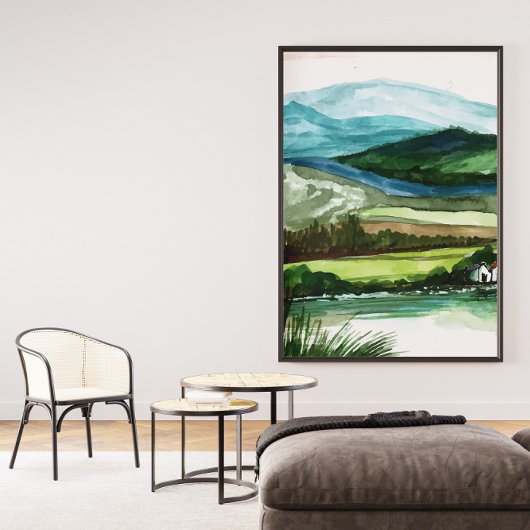 Bergen Landschap Muur Kunst Canvas Afdruk