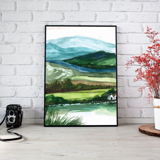 Bergen Landschap Muur Kunst Canvas Afdruk