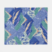 bergen landschap naadloos. Donker Fleece Deken (Voorkant (Horizontaal))