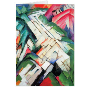 Bergen (landschap) van Franz Marc,  kunst