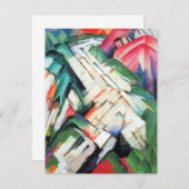 Bergen (landschap) van Franz Marc,  kunst (Voorkant / Achterkant)