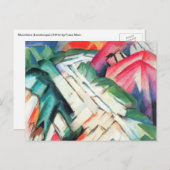Bergen (landschap) van Franz Marc,  kunst Briefkaart (Voorkant / Achterkant)
